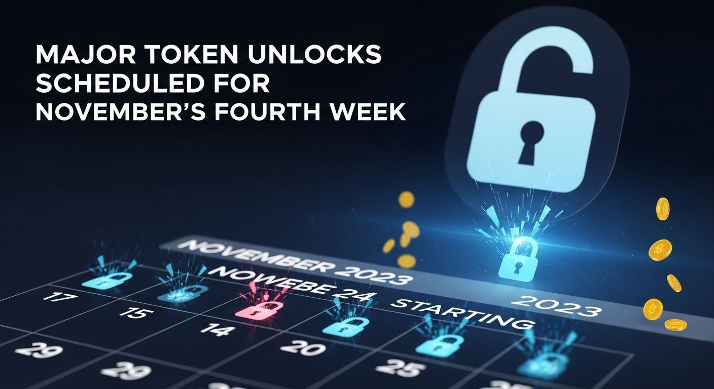 Major Token Unlocks Scheduled for November’s Fourth Week