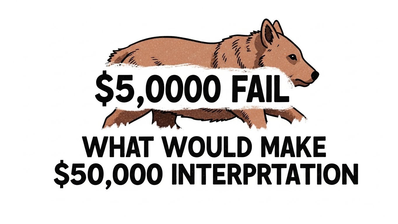 Bearish Interpretation What Would Make $50,000 Fail
