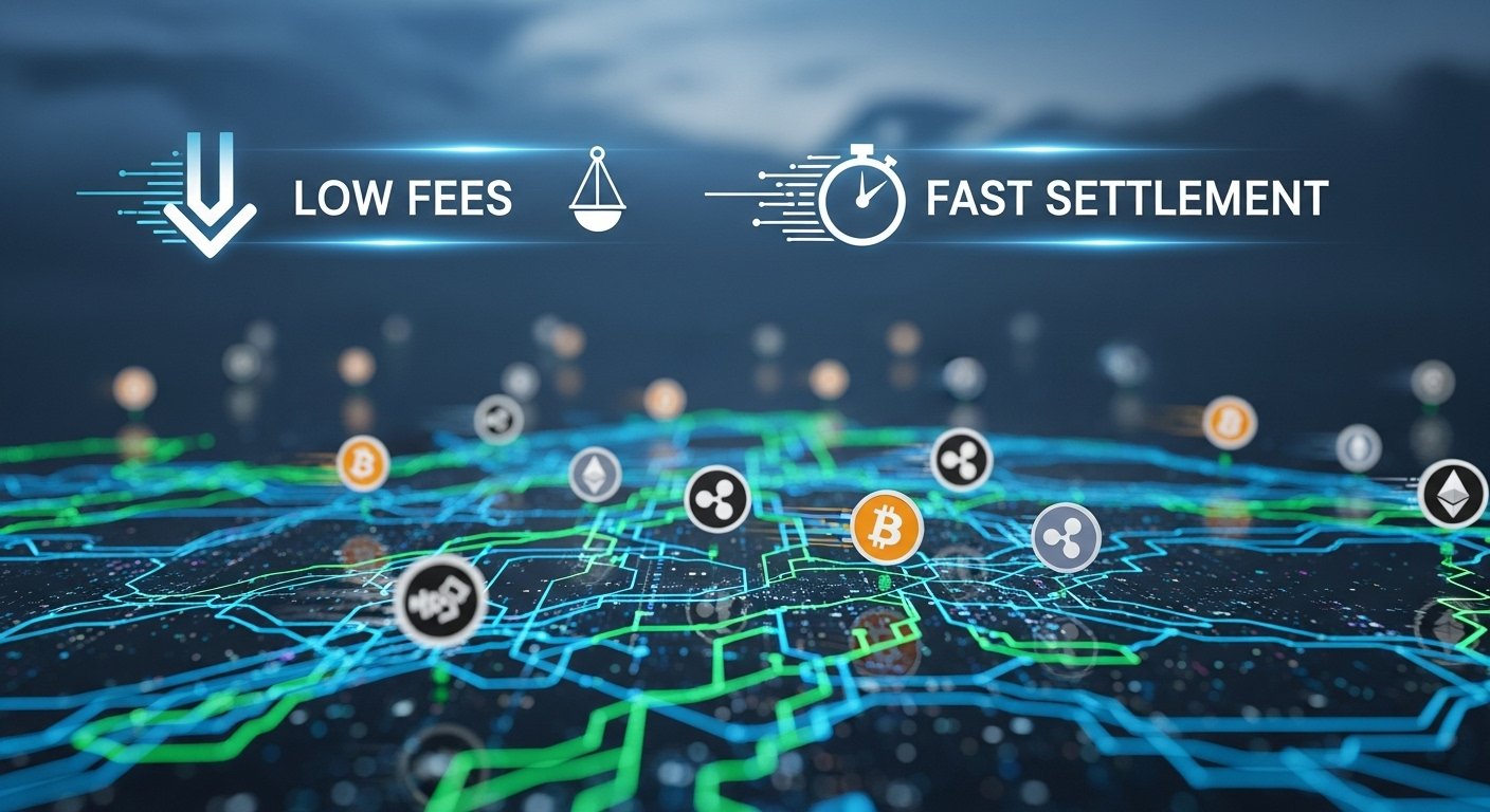 Crypto Ecosystem Low Fees and Fast Settlement as Key Drivers