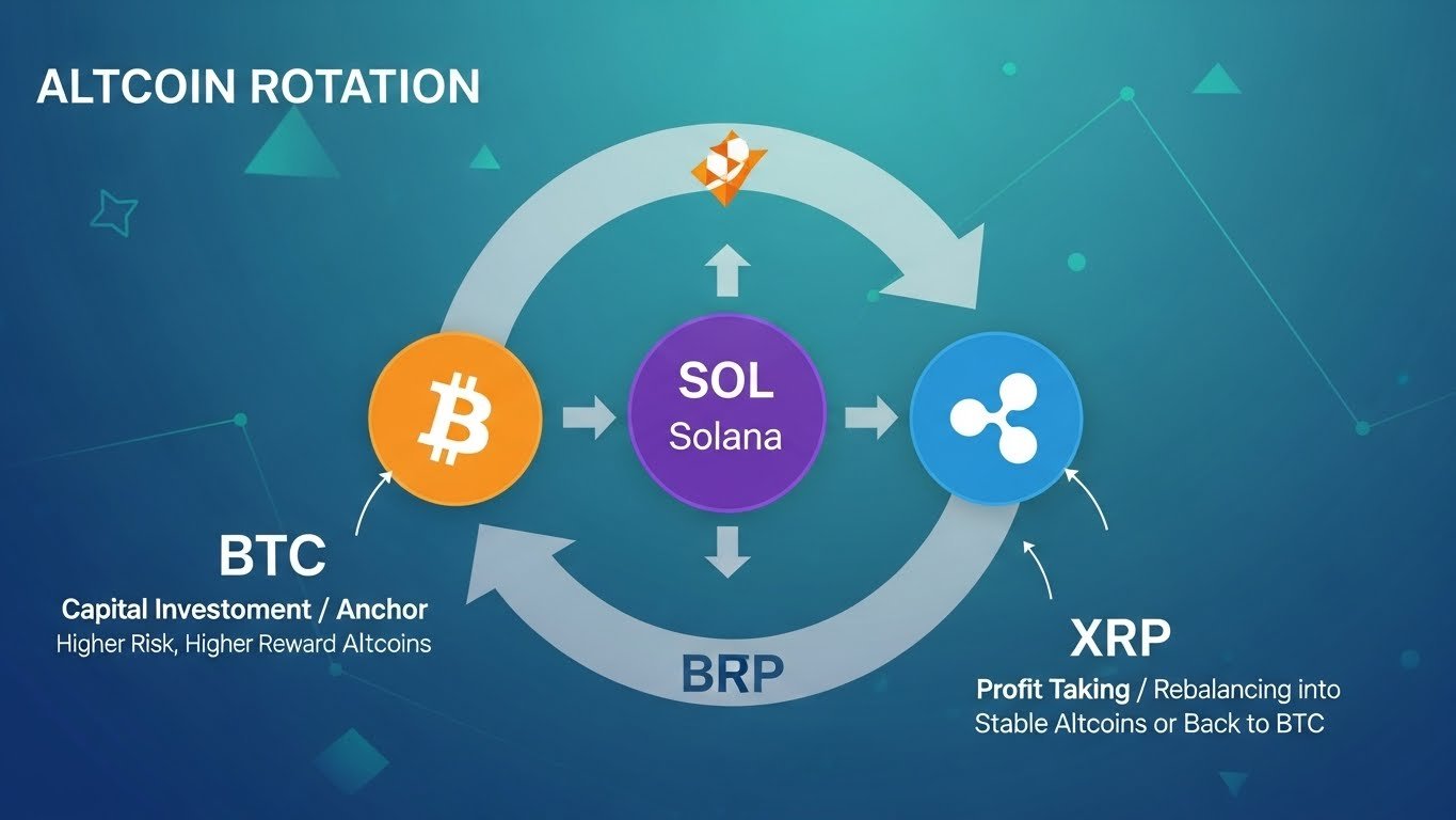 How Altcoin Rotation Works From BTC to SOL and XRP