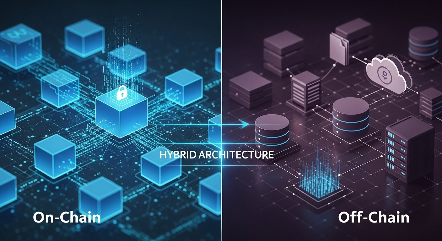 The Hybrid Architecture What Goes On-Chain vs Off-Chain