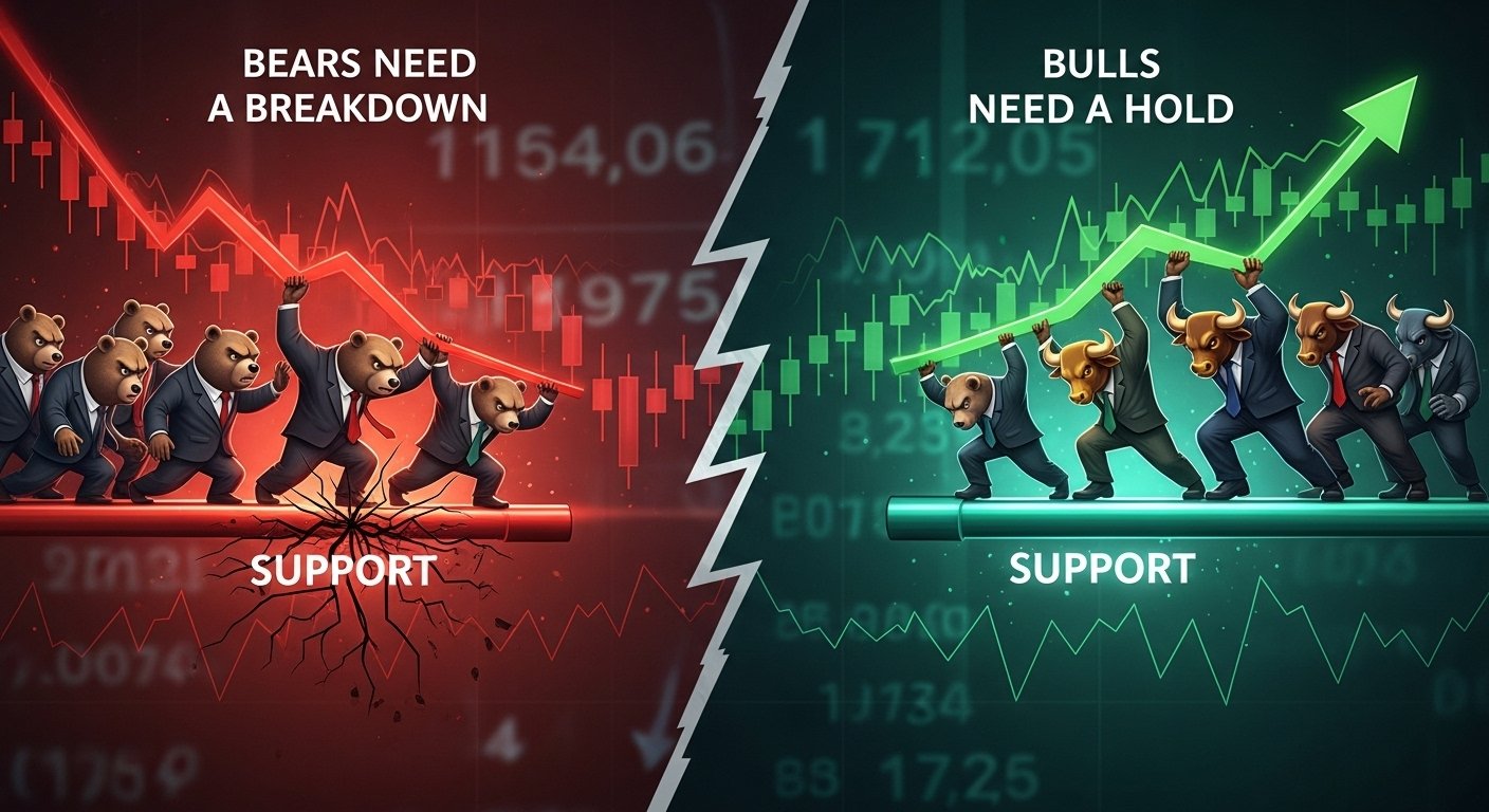 The Support Zone Problem Bears Need a Breakdown, Bulls Need a Hold