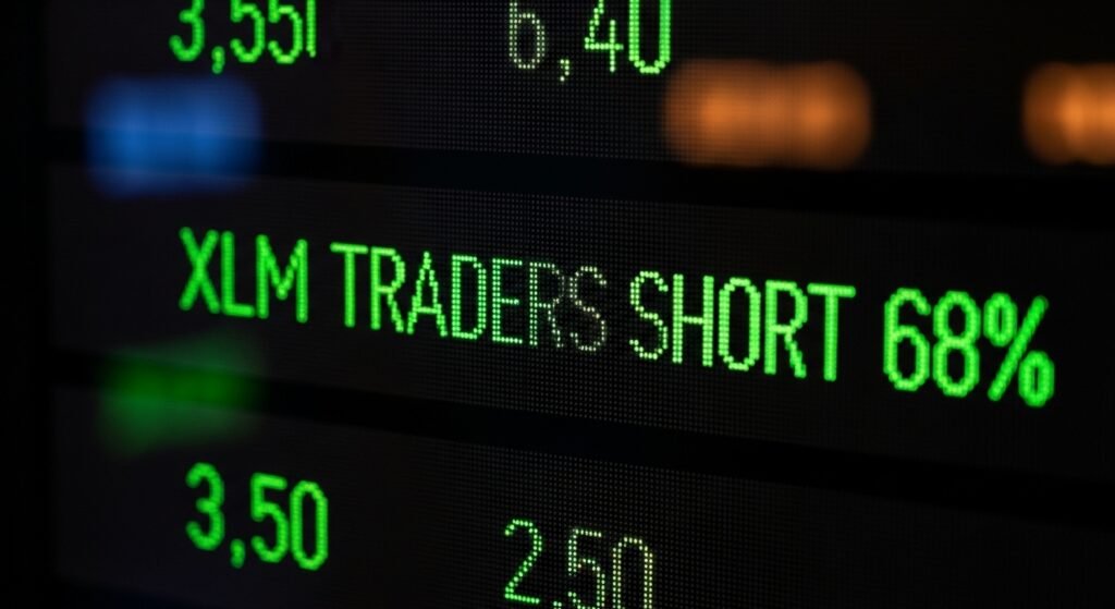 XLM Traders Short 68%
