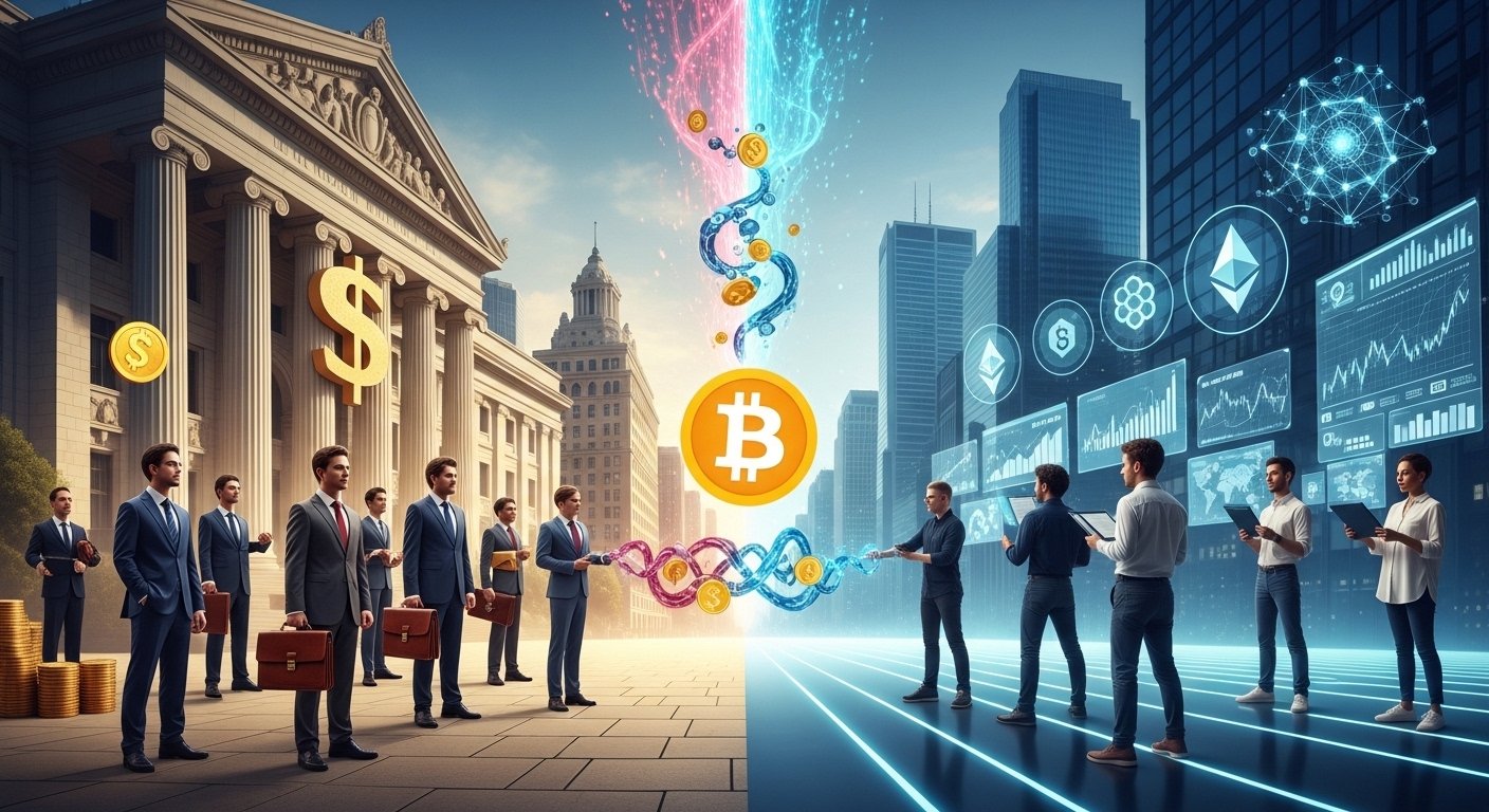 Competition Between Traditional Finance and Crypto Platforms