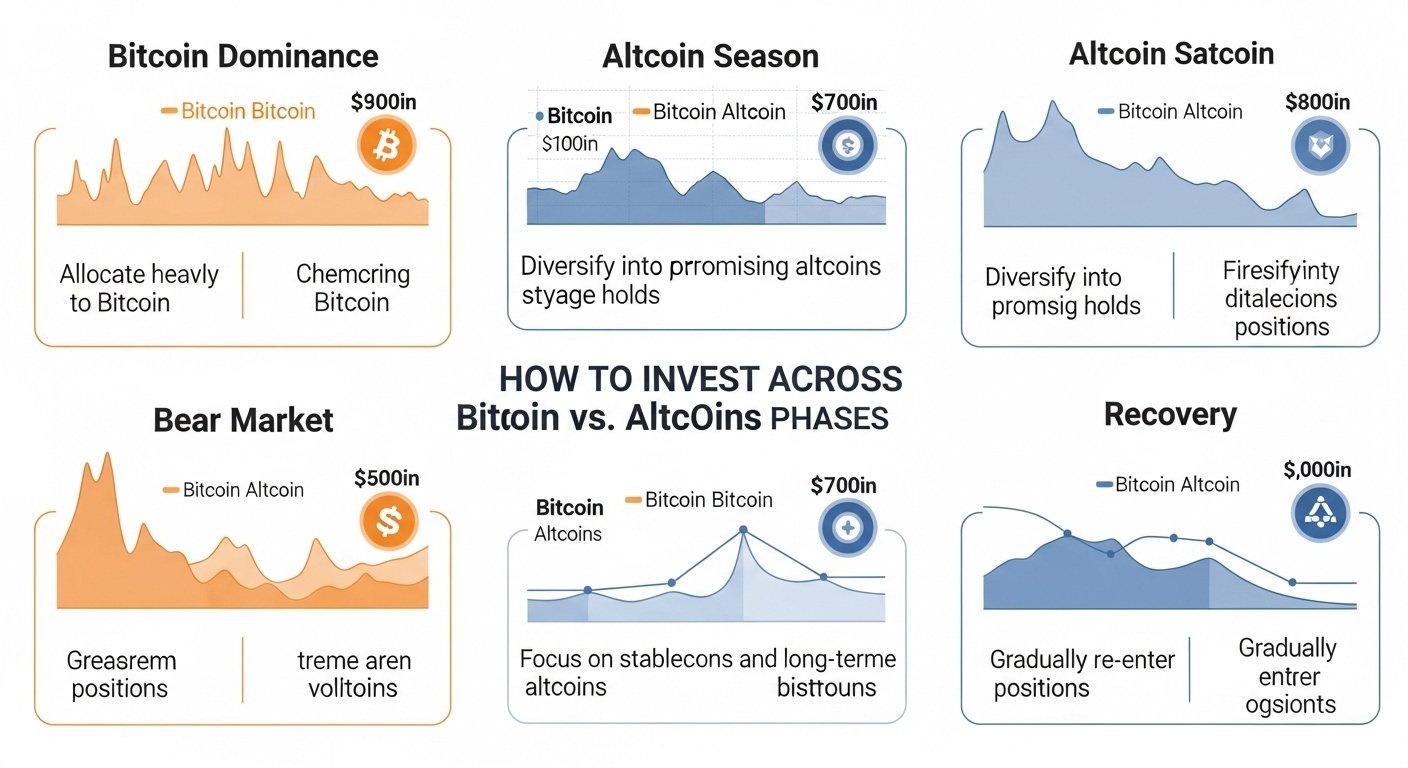 How to Invest Across Bitcoin vs. Altcoins Phases
