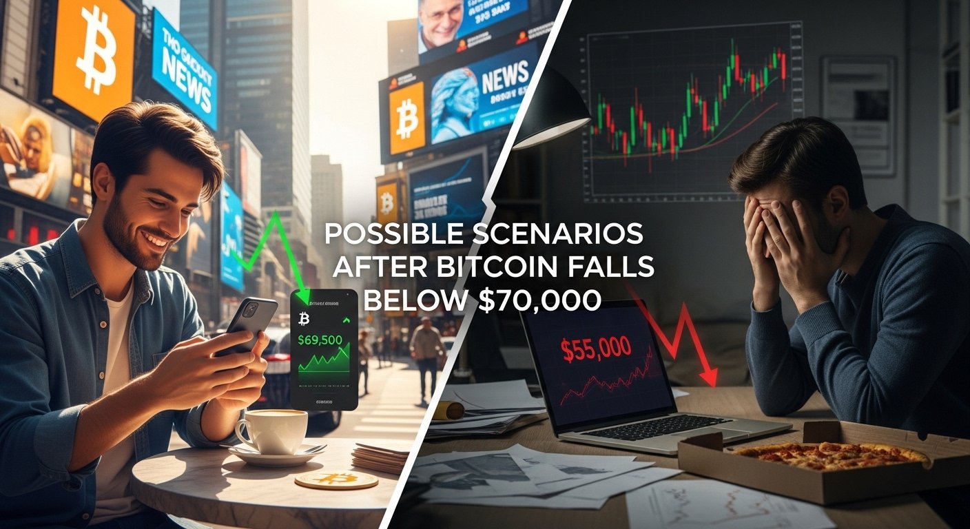 Possible Scenarios After Bitcoin Falls Below $70,000