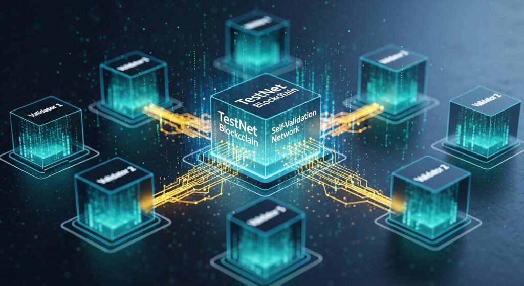 Testing Its Own Blockchain