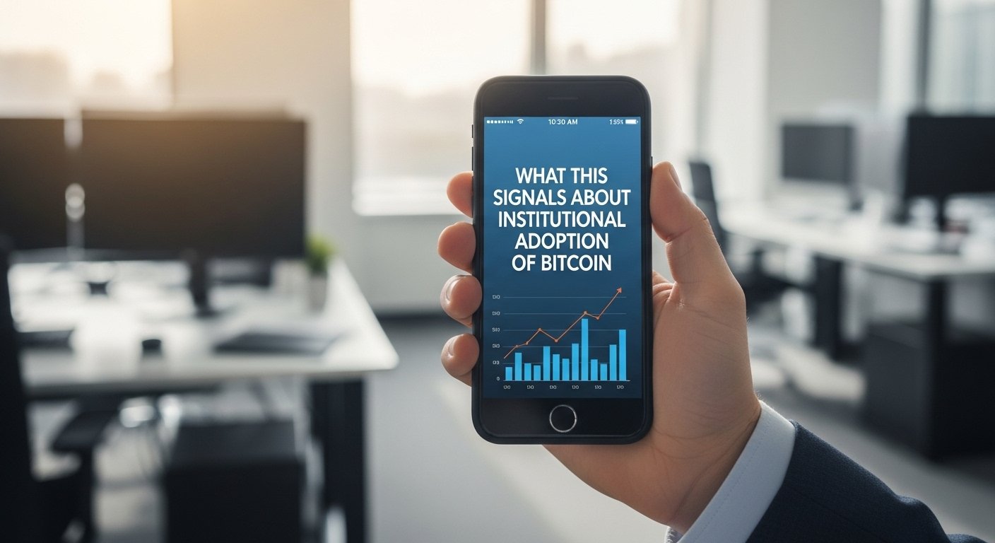What This Signals About Institutional Adoption of Bitcoin