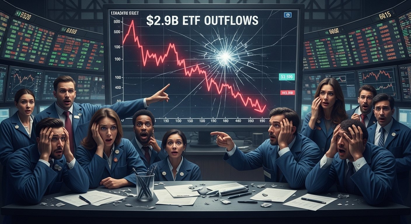 Why $2.9B in ETF outflows shocked the market