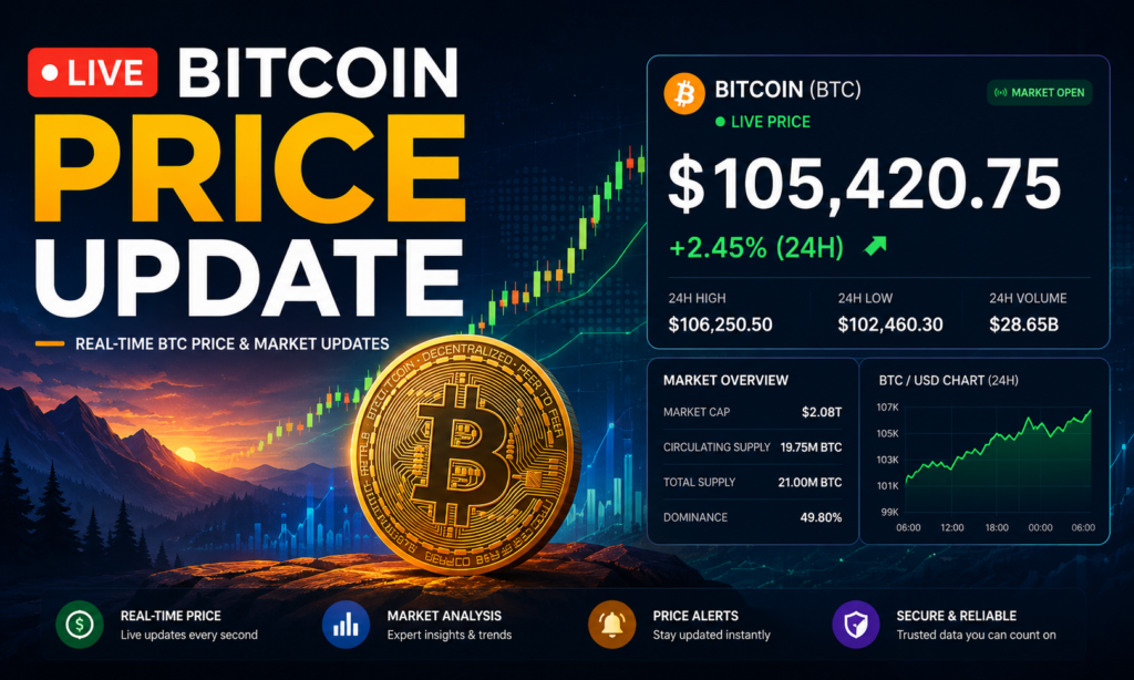 Live Bitcoin Price Update
